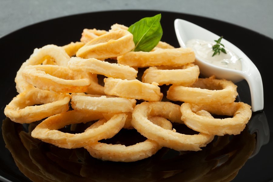 Neon Flying Squid Rings, Deep frozen product, Denizer Seafood